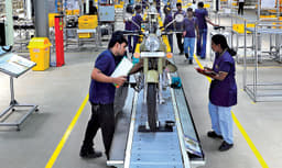 Spotless, streamlined and ready to roll out 2.5 lakh bikes from 2014 with scope to build 5 lakh bikes. 